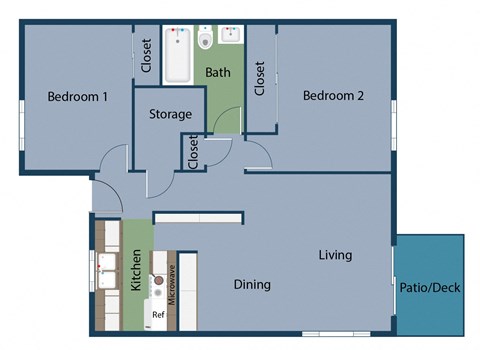 the blueprint of a floor plan of a house